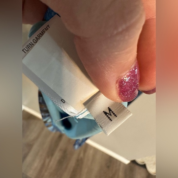 2/$15 NWT WORLD UNITY Blue and Black Patterned Dress - Picture 8 of 8